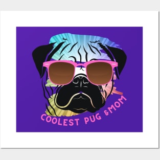 Coolest Pug Mom Posters and Art